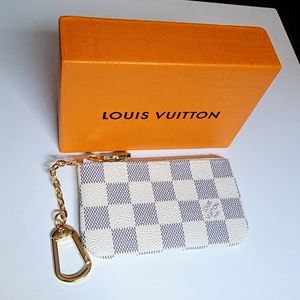 Authentic Louis Vuitton Damier Ebene Key Pouch
